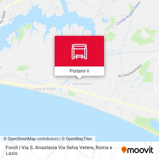 Mappa Fondi | Via S. Anastasia Via Selva Vetere
