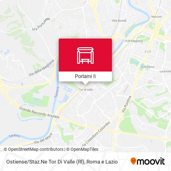 Mappa Ostiense / Staz.Ne Tor Di Valle (Rl)