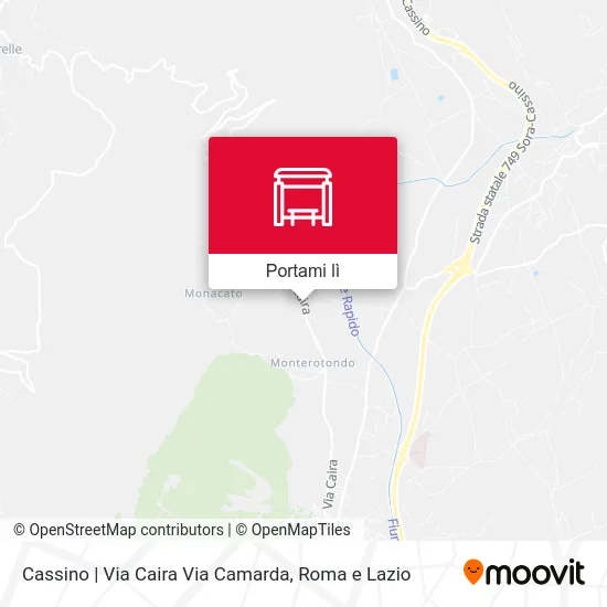 Mappa Cassino | Via Caira Via Camarda