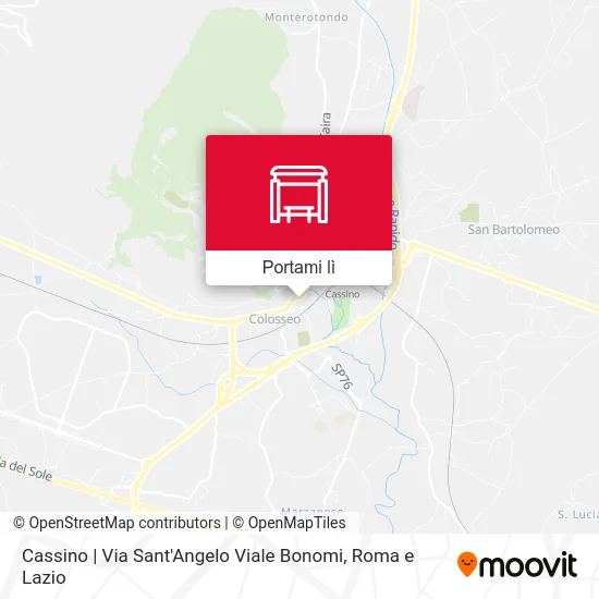 Mappa Cassino | Via Sant'Angelo Viale Bonomi