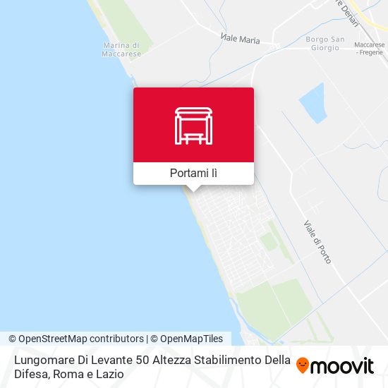 Mappa Lungomare Di Levante 50 Altezza Stabilimento Della Difesa