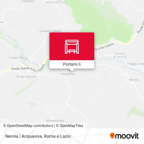 Mappa Nerola | Acquaviva