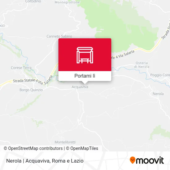 Mappa Nerola | Acquaviva