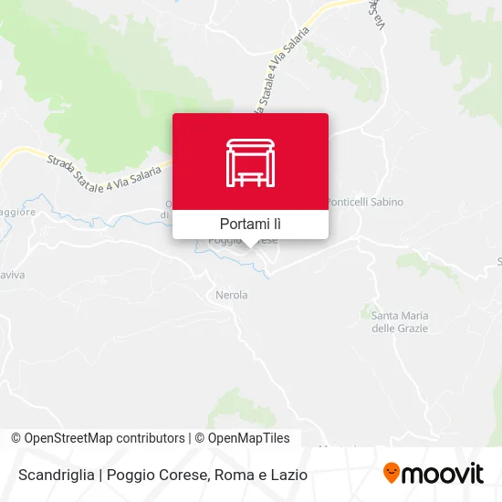Mappa Scandriglia | Poggio Corese