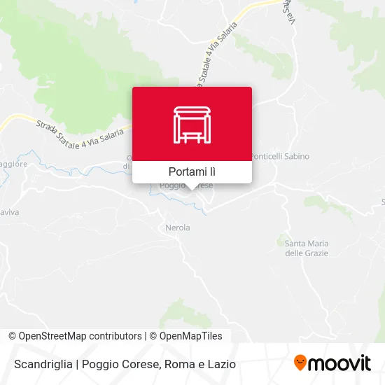 Mappa Scandriglia | Poggio Corese