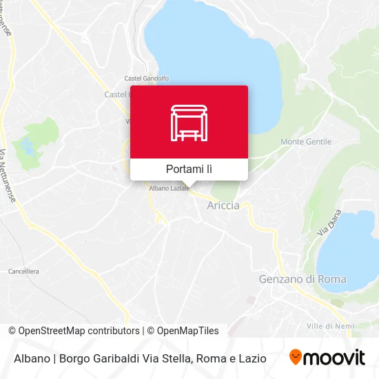 Mappa Albano | Borgo Garibaldi Via Stella