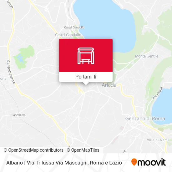 Mappa Albano | Via Trilussa Via Mascagni