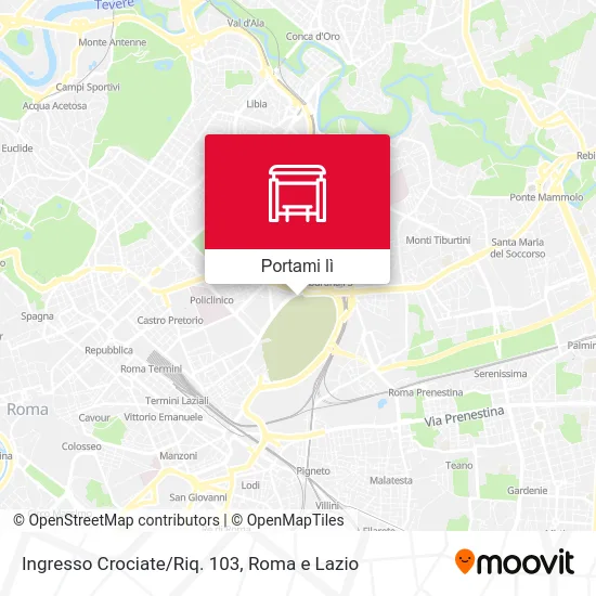 Mappa Ingresso Crociate/Riq. 103