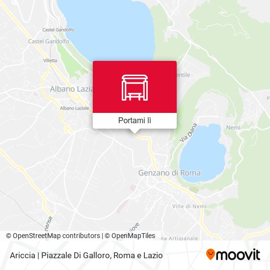 Mappa Ariccia | Piazzale Di Galloro