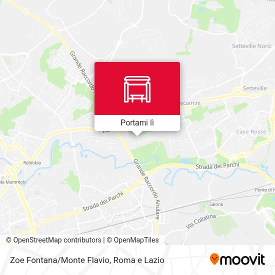 Mappa Zoe Fontana/Monte Flavio