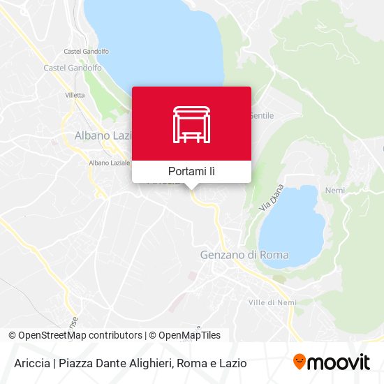 Mappa Ariccia | Piazza Dante Alighieri
