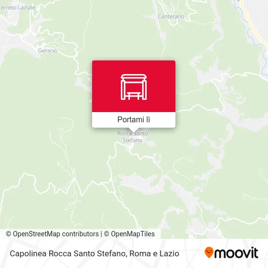 Mappa Capolinea Rocca Santo Stefano