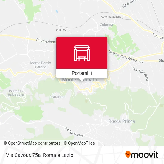 Mappa Via Cavour, 75a