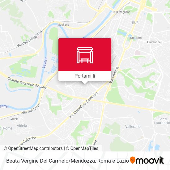 Mappa Beata Vergine Del Carmelo / Mendozza