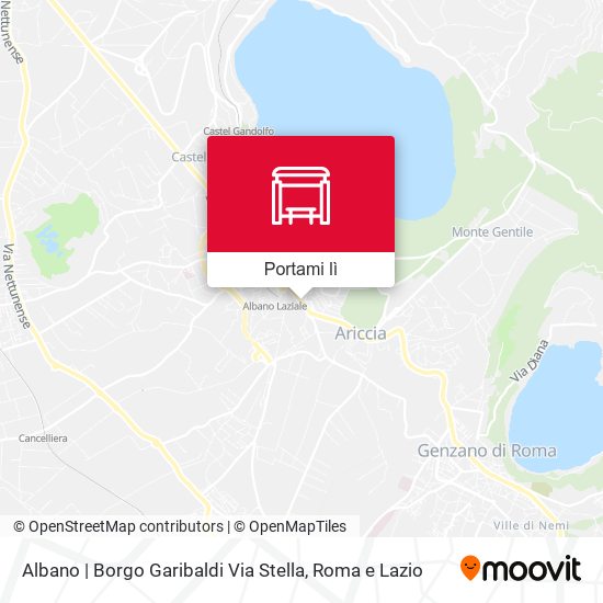 Mappa Albano | Borgo Garibaldi Via Stella