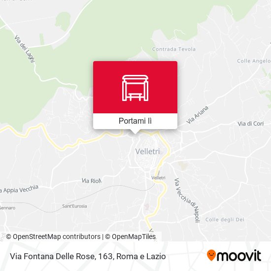 Mappa Via Fontana Delle Rose, 163