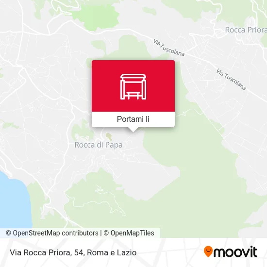 Mappa Via Rocca Priora, 54
