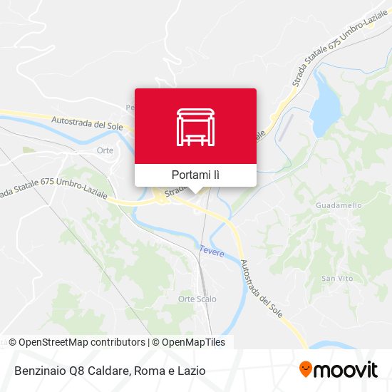 Mappa Benzinaio Q8 Caldare