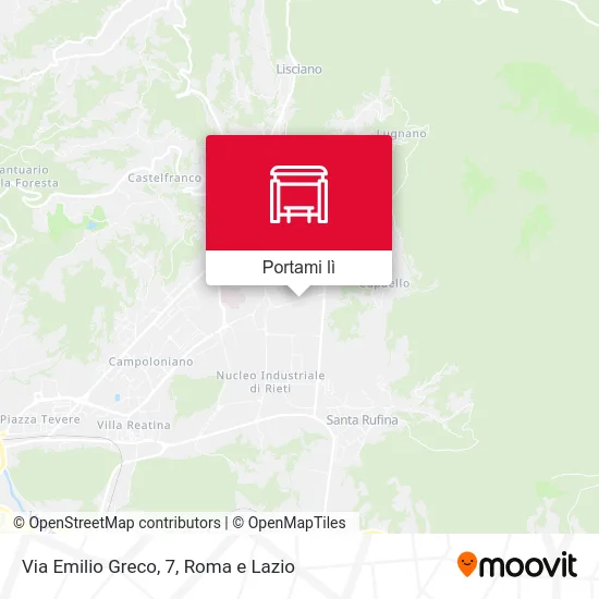 Mappa Via Emilio Greco, 7