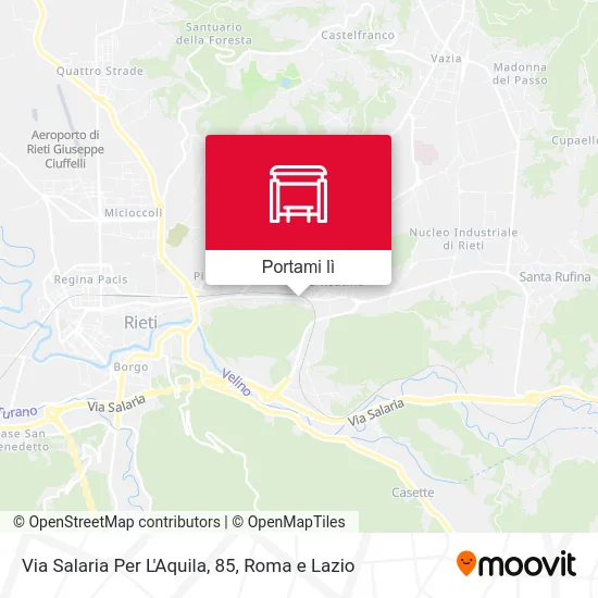 Mappa Via Salaria Per L'Aquila, 85