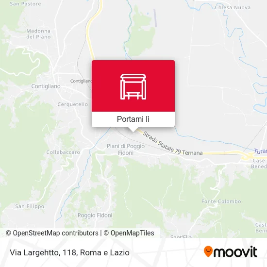 Mappa Via Largehtto, 118
