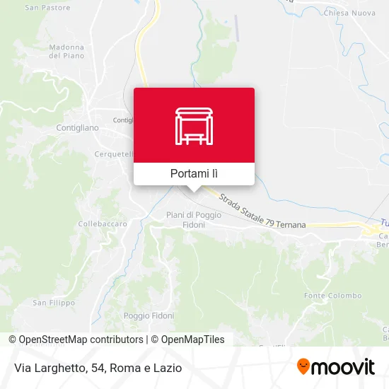 Mappa Via Larghetto, 54