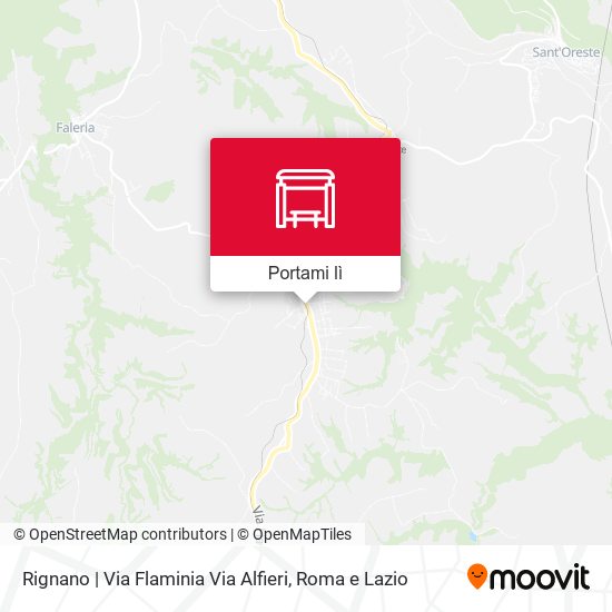 Mappa Rignano | Via Flaminia Via Alfieri
