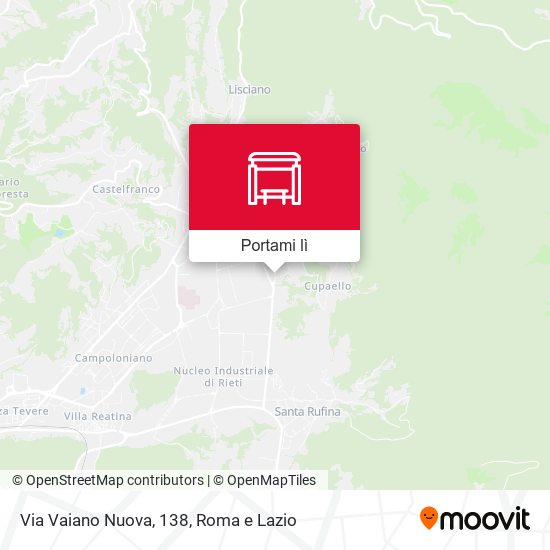 Mappa Via Vaiano Nuova, 138