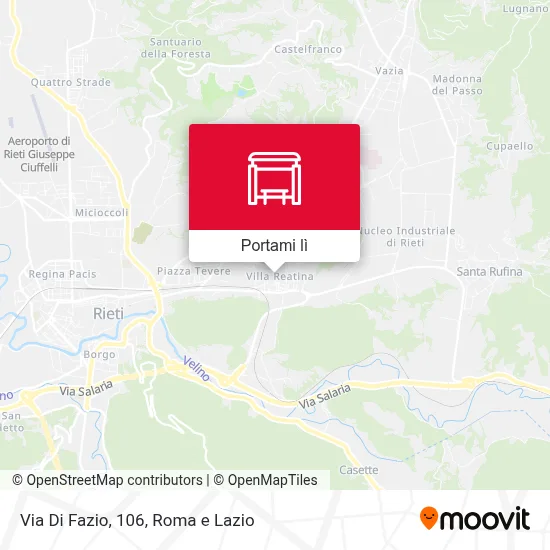 Mappa Via Di Fazio, 106