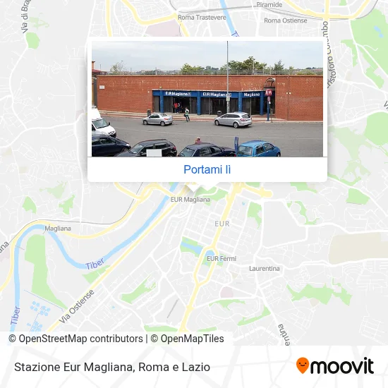 Mappa Stazione Eur Magliana