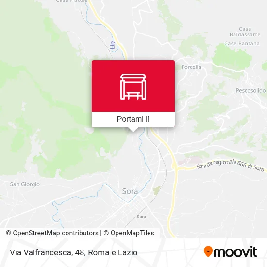 Mappa Via Valfrancesca, 48