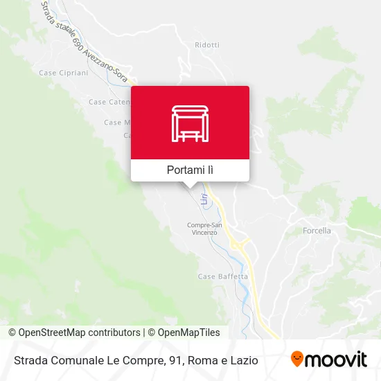 Mappa Strada Comunale Le Compre, 91