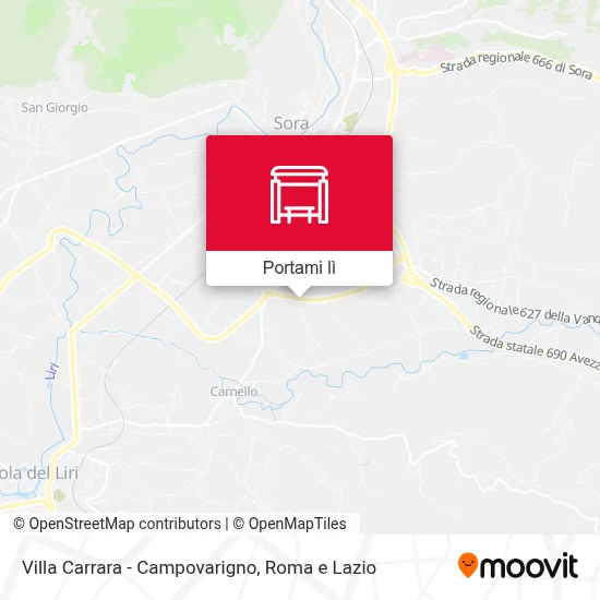 Mappa Villa Carrara - Campovarigno