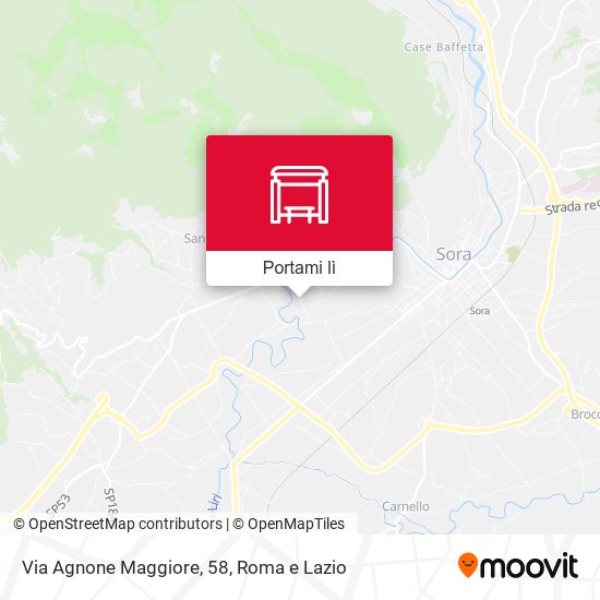 Mappa Via Agnone Maggiore, 58
