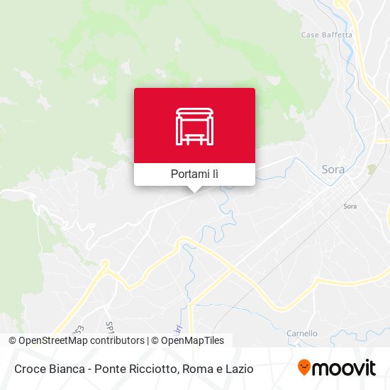 Mappa Croce Bianca - Ponte Ricciotto