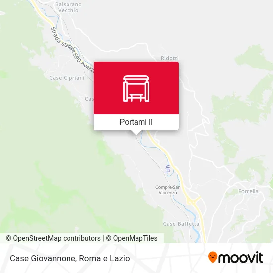 Mappa Case Giovannone