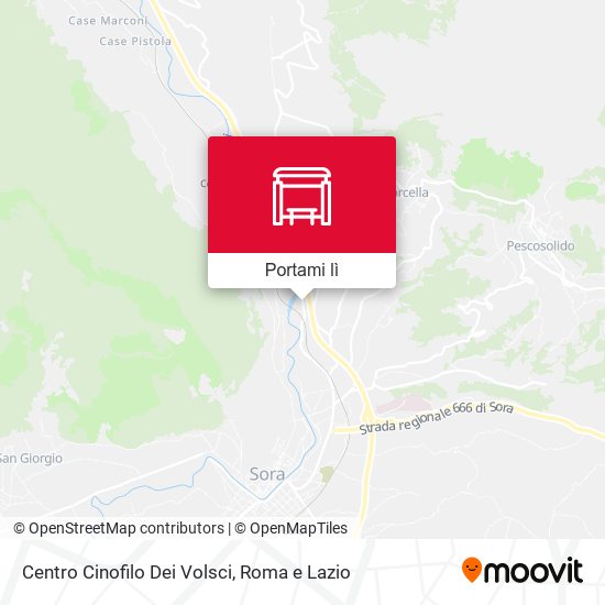 Mappa Centro Cinofilo Dei Volsci