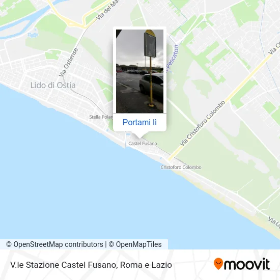 Mappa V.le Stazione Castel Fusano