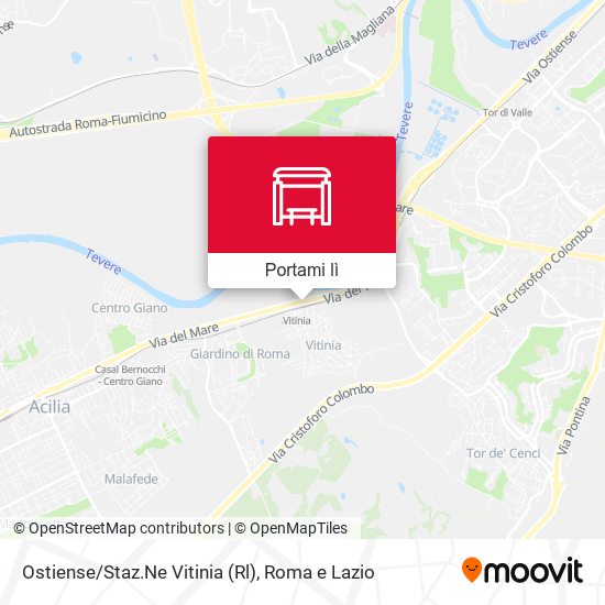 Mappa Ostiense/Staz.Ne Vitinia (Rl)