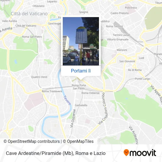 Mappa Cave Ardeatine/Piramide (Mb)