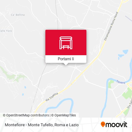 Mappa Montefiore - Monte Tufello