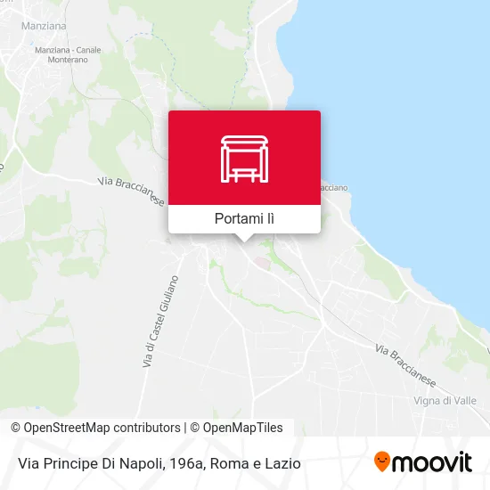 Mappa Via Principe Di Napoli, 196a