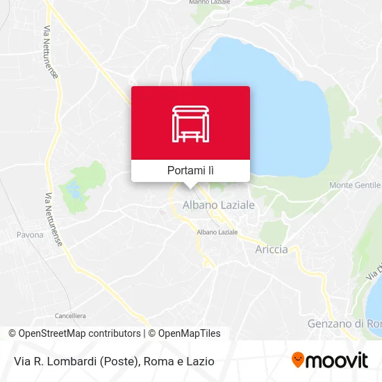 Mappa Via R. Lombardi (Poste)