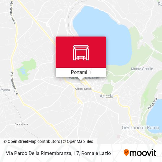 Mappa Via Parco Della Rimembranza, 17