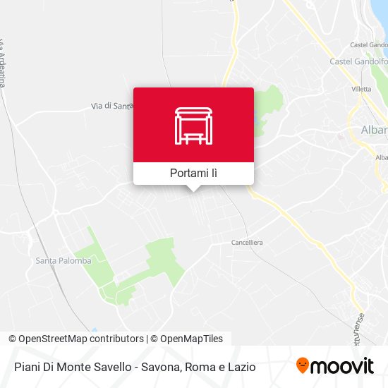 Mappa Piani Di Monte Savello - Savona