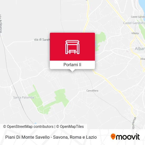 Mappa Piani Di Monte Savello - Savona
