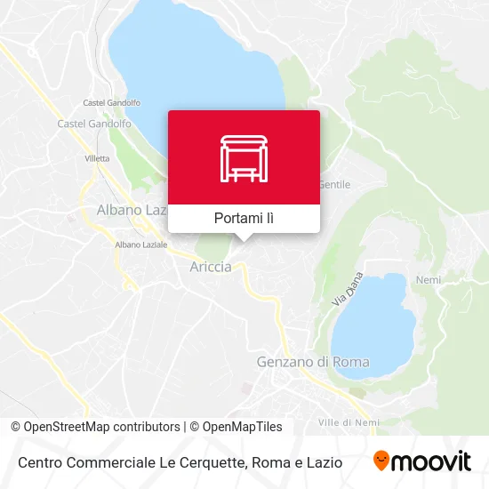 Mappa Centro Commerciale Le Cerquette