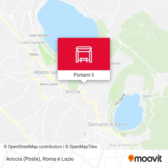 Mappa Ariccia (Poste)