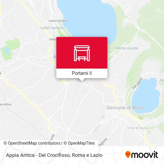 Mappa Appia Antica - Del Crocifisso