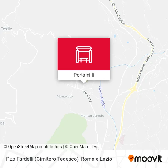 Mappa P.za Fardelli (Cimitero Tedesco)